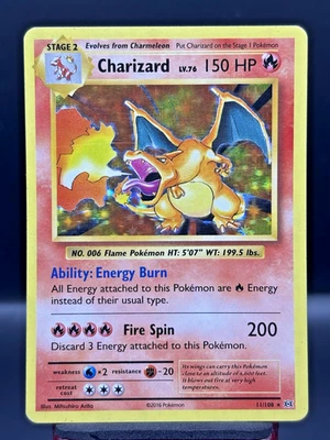Charizard 11/108 XY Evolutions 2016 Holo Rare Pokémon Card TCG - Image 1 of 4