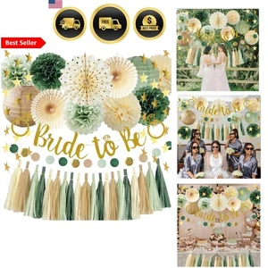 Salbeigrün Junggesellinnenabschied Deko Bridal Shower Deko Set Hochzeit Suite - Bild 1 von 9