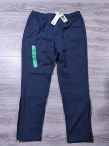 Pantalones Adidas Para Hombre X-Grandes Vellón Cónico Tirar de Cordones 3 Rayas Cremallera al Tobillo - Imagen 1 de 7