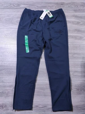 Pantalones Adidas Para Hombre X-Grandes Vellón Cónico Tirar de Cordones 3 Rayas Cremallera al Tobillo Foto 1 de 4