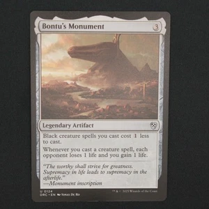 Bontu's Monument MTG Aetherdrift Commander non comune 124 quasi nuovo - Foto 1 di 6