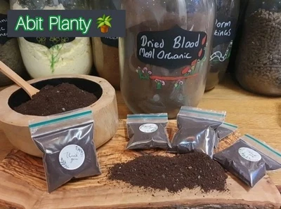 ELIXIR GARDENS Dried Blood Meal Organic Multi-Purpose Plant Fertiliser