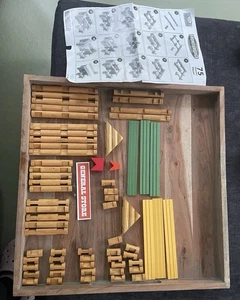 Ideal Timeless Toys Original Frontier Logs Classic Construction 65 Piece Set - Picture 1 of 7