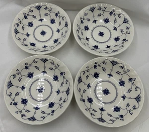 4 Churchill Finlandia Swirl Rim 6" Cereal Soup Bowls Staffordshire England - Picture 1 of 10