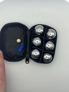 SET MINI SFERE BOCCE SFERE METALLO ACCIAIO CROMATO  - Foto 1 di 6