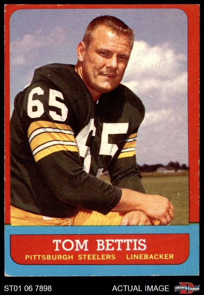 1963 Topps #132 Tom Bettis Steelers SHORT-PRINT Purdue 4 - VG/EX - Image 1 of 1