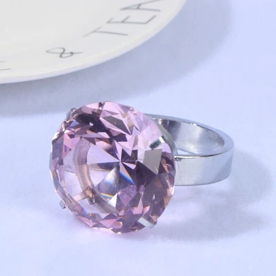  Portatovaglioli in cristallo 1pc Portatovaglioli moda Portatovaglioli durevole - Immagine 1 di 4