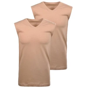 Ragman Hombre Camiseta Interior,2er Paquete - Camiseta Algodón Cuello - Imagen 1 de 8