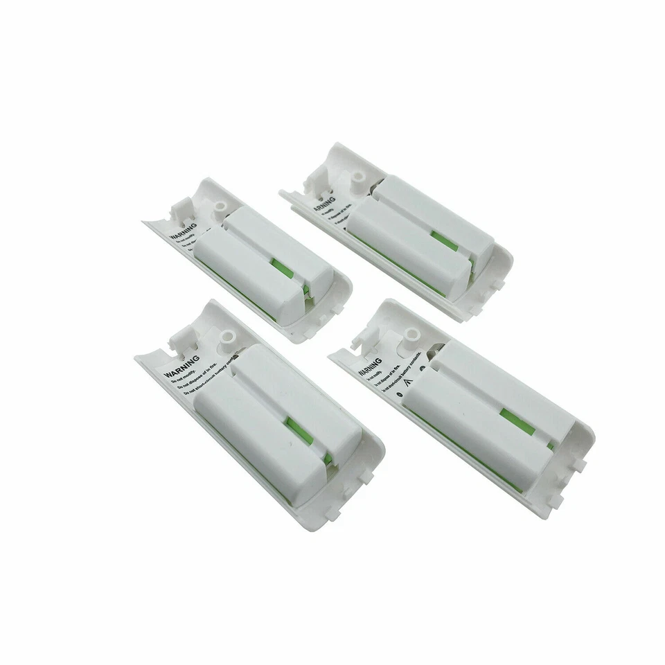 4 Pack 2800mAh Rechargeable Batteries for Wii/Wii U Remote Controller (White) - Image 1 of 4