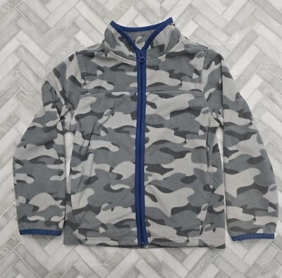 OshKosh B'gosh Cremallera Vellón Gris Camuflaje Talla 4/5 Foto 1 de 3