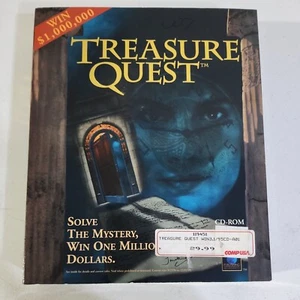 Treasure Quest CD-ROM 1996 PC Computer Game Big Box, security seal unbroken. - Picture 1 of 5