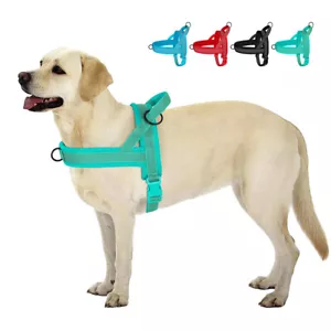 Adjustable No Pull Dog Harness Durable Nylon Reflective Vest for Small Large Pet - Picture 1 of 46