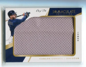 2018 Immaculate JUMBO PATCH Carlos Correa 1/1 Houston Astros - Picture 1 of 2