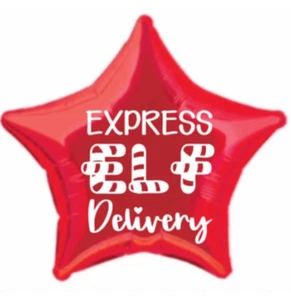 Elf Returns- perfect to add to balloons-Vinyl sticker /decal personalised - Picture 1 of 8