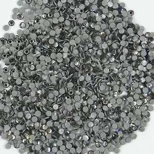 2028 SS8 BD hf : 100 strass Swarovski fond plat HOTFIX 2,4mm BLACK DIAMOND - Bild 1 von 4
