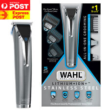 Wahl Wet Dry #9898 Lithium Ion Rechargeable Stainless Steel Men's Beard Trimmer
