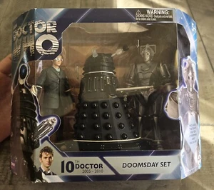 Underground Toys Doctor Who Doomsday Box Set: 10th Dr, Dalek Sec, Cyberman Figs. - Picture 1 of 7