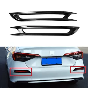 Gloss Black Rear Bumper Fog Light Drcor Cover For Honda Civic 11th Gen 2022-2023 - Bild 1 von 11