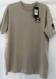 Under Armour - Camiseta Para Hombre UA Freedom Flag Grande Bronceada Nueva Envío Rápido - Imagen 1 de 5