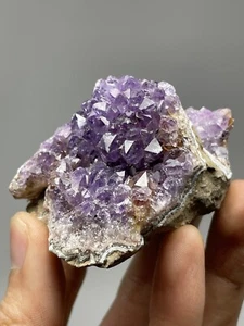 Amethyst Quartz Druzy Cluster Healing Uruguay 4.3oz S4 - Picture 1 of 12