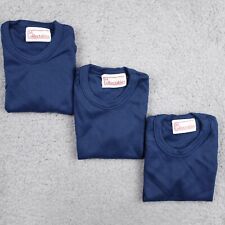 Cal Cru Lot of 3 Girl's Size S (2-4) Navy Blue VINTAGE Cap Sleeve T-Shirts