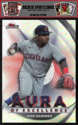 2022 Topps Finest Aura of Excellence Jose Ramirez #AE-JR - Image 1 of 2