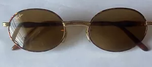 Gafas de sol Ray-Ban (B&L) vintage W2543 NYAS dorado/tortuga ovalado metal EE. UU. 51 mm - Imagen 1 de 5