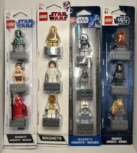 LEGO Star Wars 3 Minifigure Magnete Blister Set Venduti singolarmente | Nuovo e Sigillato - Foto 1 di 11