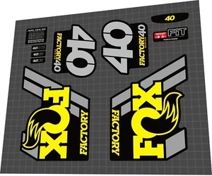 FOX Factory (2018) 40 Fork Decal Set - Picture 1 of 9
