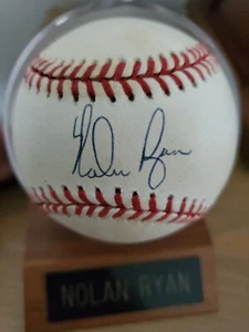 Nolan Ryan Signed Autographed Baseball "HOF  - Picture 1 of 8
