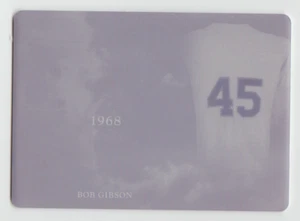 Bob Gibson 2020 Hoja en el juego MAGENTA PLACA DE IMPRESIÓN Real 1/1 SP SSP 1 de 1 - Imagen 1 de 2