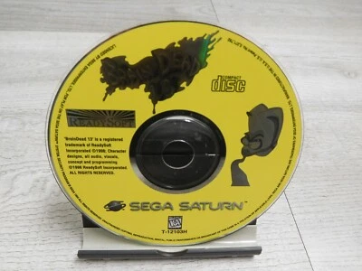 Authentic Brain Dead 13 Sega Saturn DISC ONLY Video Game 1996 - Image 1 of 2
