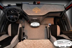 Truck LKW Ablagetisch Armaturen Ablage Kunstleder Grau passend für DAF XF 106 - Bild 1 von 1
