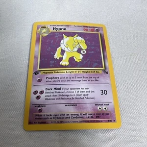 1999 Pokemon Hypno 1st Edition Holo Unlimited Rare Fossil 8/62 LP - Picture 1 of 4