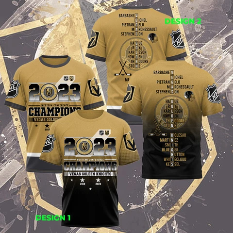 HOT SALE!! Vegas Golden Team Hockey Finals Champs 3D T-Shirt S-2XL Gift Fan Cover
