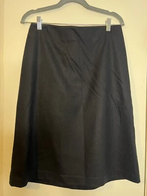 Saia lápis nova com etiquetas Gap preta leve lã elástica comprimento do joelho, zíper nas costas tamanho 8 - Imagem 1 de 4