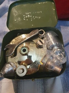 Vintage 1953 Primus 96 Parrafin Kaminofen gebraucht poliert komplettes Zubehör  - Bild 1 von 6