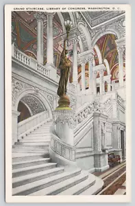 Postkarte Washington DC Library of Congress Große Treppe - Bild 1 von 2