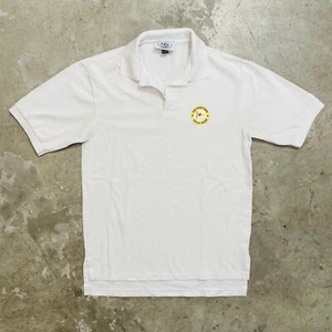 Vintage Polo 'Georgetown Yacht Club' Shirt Short Sleeve White Size Medium - Picture 1 of 6