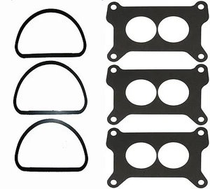 PAQUETE DE 6 PAQUETE DE 6 LIMPIADOR DE AIRE TRI POTENCIA MOPAR 3X2 340 440 JUNTA BASE DE CARBOHIDRATOS HOLLEY G46-BK - Imagen 1 de 1