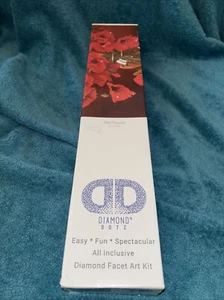 Diamond Dotz Embroidery Facet Art Kit Red Poppies Flowers 23 x 19 #AA - Picture 1 of 4