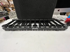 BELDEN BHH191UR HORIZONTAL MANAGER WITH MOLDED FINGERS & HINGING COVER 19'x1U - Picture 1 of 6