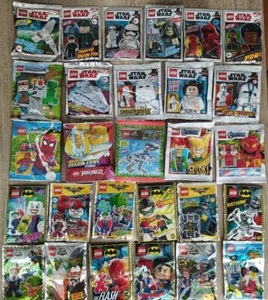 LEGO FOILBAG PACK STAR WARS MARVEL AVENGERS SUPERHEROES BATMAN MOVIE LIMITED ED - Picture 1 of 107