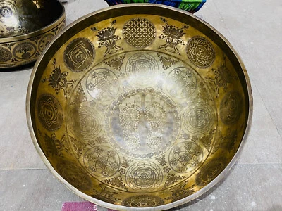 18-24 inches Extra large Sound Healing Outstanding Tibetan Singing Bowl-Zen Bowl - Image 1 of 4