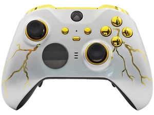 "Gold Thunder" Custom Xbox One Elite Controller Series 2 - FREE 2 DAY FEDEX - Picture 1 of 7