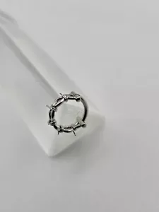 BVLA Daniella's Crown of Thorns White Gold 16 Gauge 3/8" Clicker - Picture 1 of 6