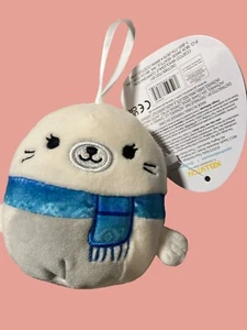 SQUISHMALLOWS LUCILLE THE SEAL WITH SCARF ORNAMENT - Picture 1 of 10