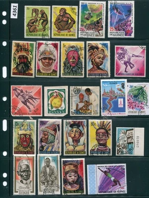#4361-GUINEA-a nice selection of 150+ CTO/MNH stamps from various years - Image 1 of 4