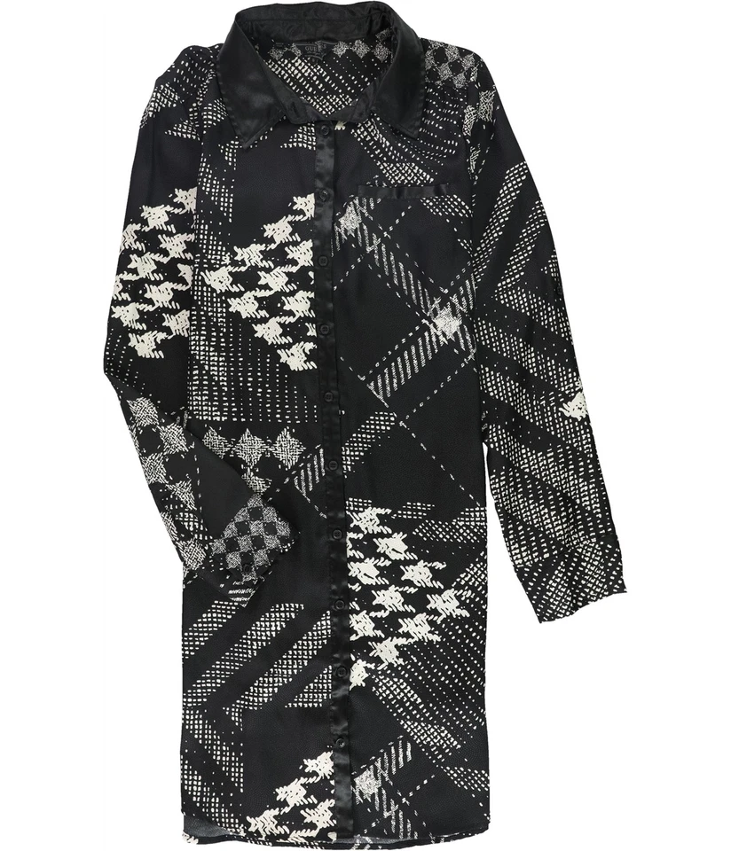 Vestido camisero GUESS para mujer 2 tonos, negro, S Foto 1 de 1