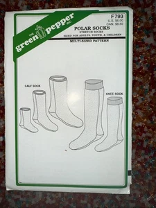 The Green Pepper Polar Socks Child Youth & Adult Unisex Sizes Pattern F793 New - Picture 1 of 3